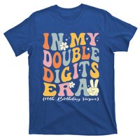 In My Double Digits Era Retro 10 Year Old 10th Birthday Funny Gift T-Shirt