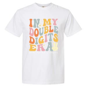 In My Double Digits Era Retro 10 Year Old 10th Birthday Funny Gift Garment-Dyed Heavyweight T-Shirt