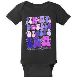 In My Double Digits Era Girls 10th Birthday Baby Bodysuit