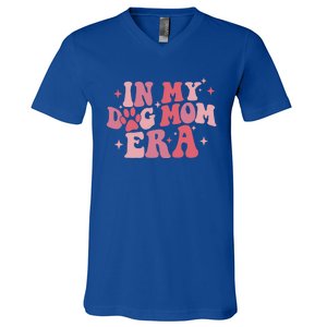 In My Dog Mom Era Groovy Mothers Day Mom Life Tees Gift V-Neck T-Shirt