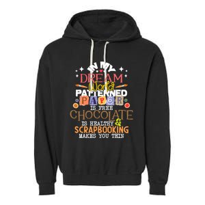 In My Dream World Patterned Paper Is Free Scrapbooking Garment-Dyed Fleece Hoodie