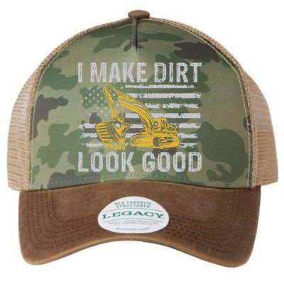 I Make Dirt Look Good Excavator Legacy Tie Dye Trucker Hat