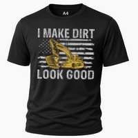 I Make Dirt Look Good Excavator Cooling Performance Crew T-Shirt