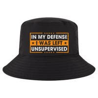 In My Defense I Was Left Unsupervised Retro Cool Comfort Performance Bucket Hat