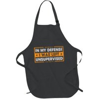 In My Defense I Was Left Unsupervised Retro Apron