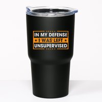 In My Defense I Was Left Unsupervised Retro Tumbler
