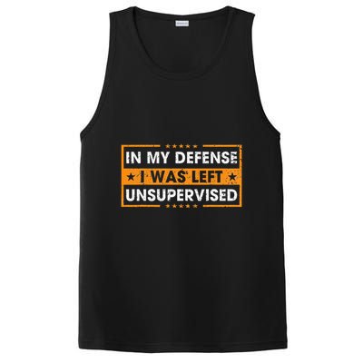 In My Defense I Was Left Unsupervised Retro PosiCharge Competitor Tank