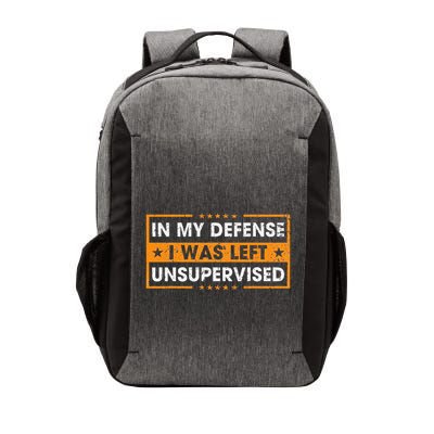 In My Defense I Was Left Unsupervised Retro Vector Backpack