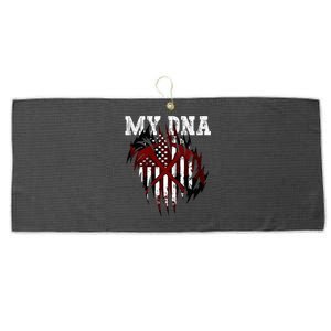 In MY DNA Unique Ripped Large Microfiber Waffle Golf Towel