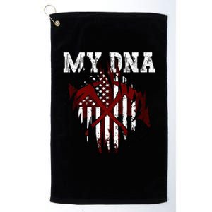 In MY DNA Unique Ripped Platinum Collection Golf Towel