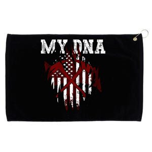 In MY DNA Unique Ripped Grommeted Golf Towel