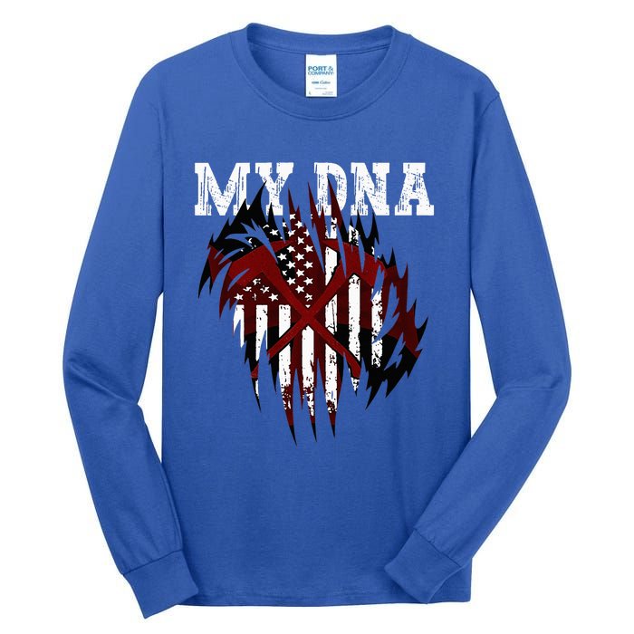 In MY DNA Unique Ripped Tall Long Sleeve T-Shirt