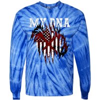 In MY DNA Unique Ripped Tie-Dye Long Sleeve Shirt