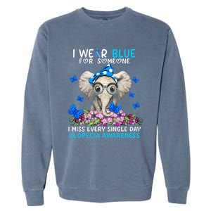 I Miss Every Single Day Alopecia Awareness Cute Gift Garment-Dyed Sweatshirt