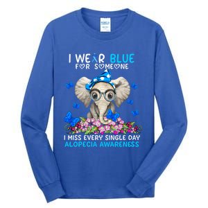 I Miss Every Single Day Alopecia Awareness Cute Gift Tall Long Sleeve T-Shirt