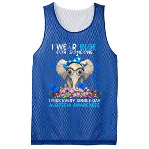 I Miss Every Single Day Alopecia Awareness Cute Gift Mesh Reversible Basketball Jersey Tank