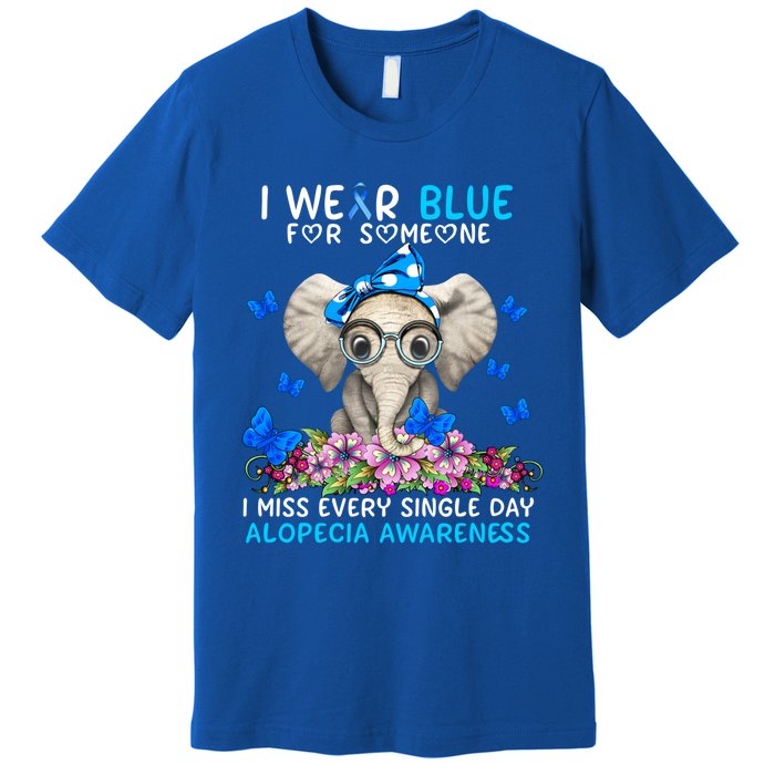 I Miss Every Single Day Alopecia Awareness Cute Gift Premium T-Shirt