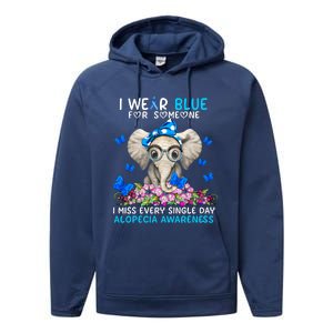 I Miss Every Single Day Alopecia Awareness Cute Gift Performance Fleece Hoodie