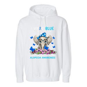 I Miss Every Single Day Alopecia Awareness Cute Gift Garment-Dyed Fleece Hoodie