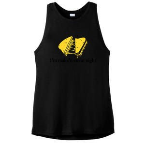 IM MakeN Em At Night Cheese Sandwich Ladies PosiCharge Tri-Blend Wicking Tank