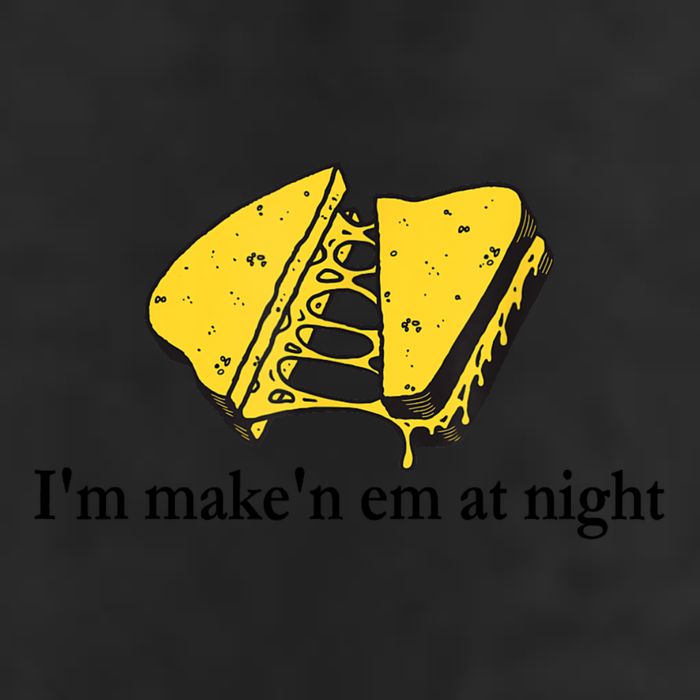 IM MakeN Em At Night Cheese Sandwich 7 Panel Mesh Trucker Snapback Hat