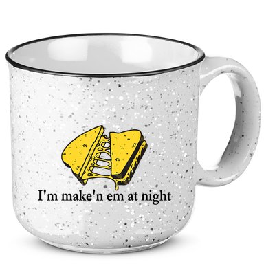 IM MakeN Em At Night Cheese Sandwich 15oz Campfire Ceramic Mug