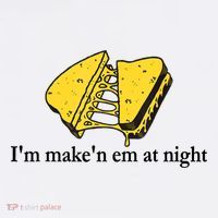 IM MakeN Em At Night Cheese Sandwich Flatbill Hat