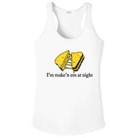 IM MakeN Em At Night Cheese Sandwich Ladies PosiCharge Competitor Racerback Tank