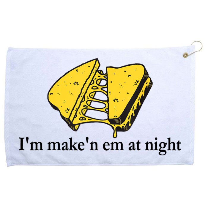 IM MakeN Em At Night Cheese Sandwich Grommeted Golf Towel