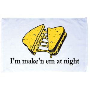 IM MakeN Em At Night Cheese Sandwich Microfiber Hand Towel