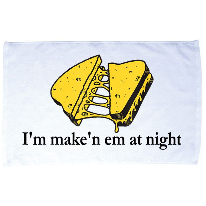 IM MakeN Em At Night Cheese Sandwich Microfiber Hand Towel