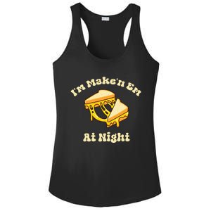 Im Makin Em At Night Cheese Sandwich Fast Food Ladies PosiCharge Competitor Racerback Tank