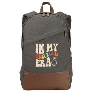 In My Engaged Era Cute Proposal Gift Cotton Canvas Backpack