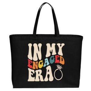 In My Engaged Era Cute Proposal Gift Cotton Canvas Jumbo Tote