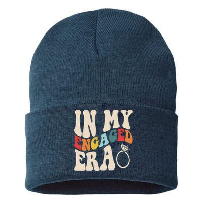 In My Engaged Era Cute Proposal Gift Sustainable Knit Beanie