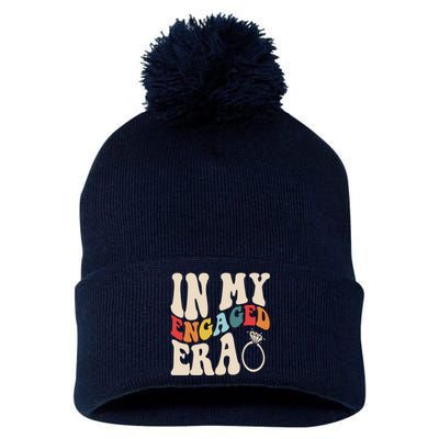 In My Engaged Era Cute Proposal Gift Pom Pom 12in Knit Beanie