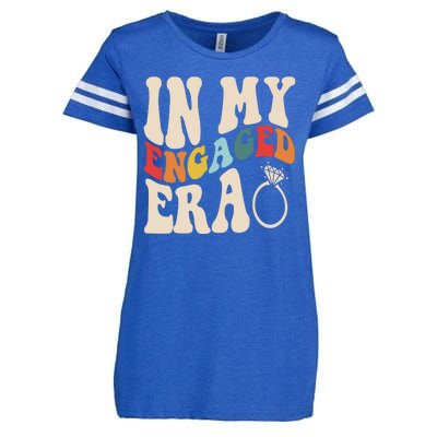 In My Engaged Era Cute Proposal Gift Enza Ladies Jersey Football T-Shirt