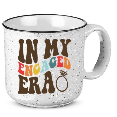 In My Engaged Era Cute Proposal Gift 15oz Campfire Ceramic Mug