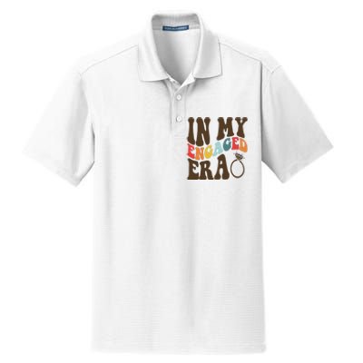 In My Engaged Era Cute Proposal Gift Dry Zone Grid Polo