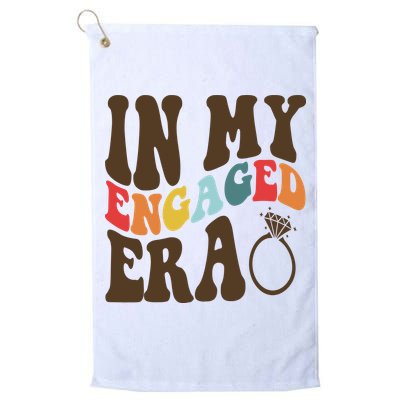 In My Engaged Era Cute Proposal Gift Golf Towel