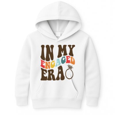 In My Engaged Era Cute Proposal Gift Kids Hoodie