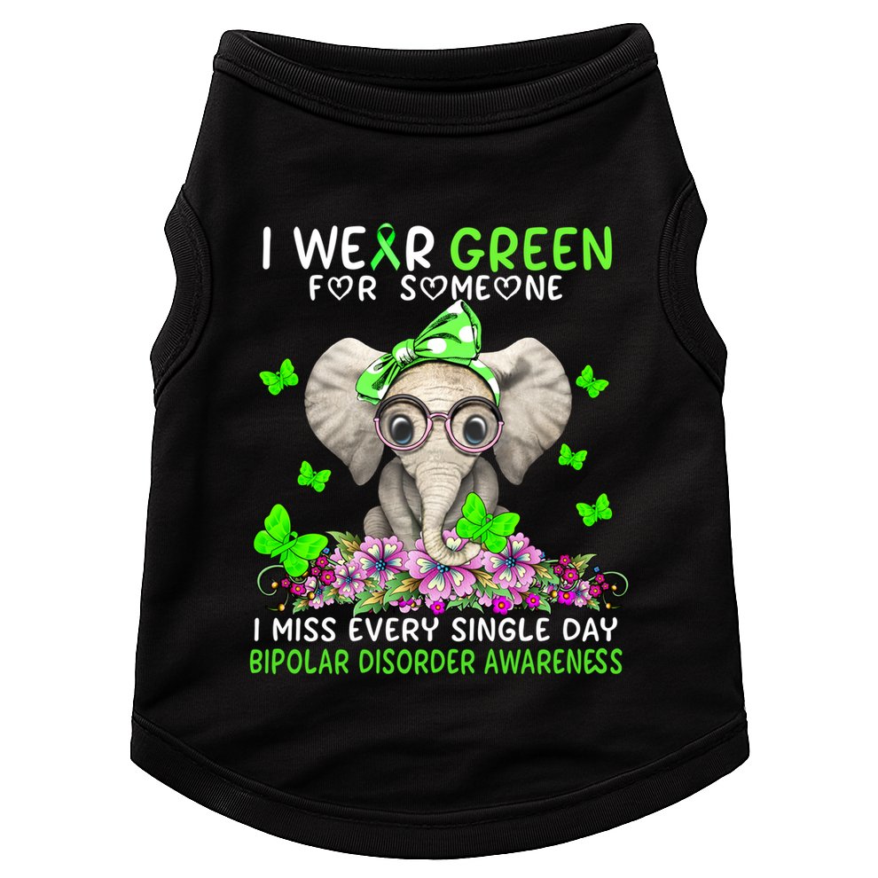 I Miss Every Single Day Bipolar Disorder Awareness Funny Gift Doggie Tank