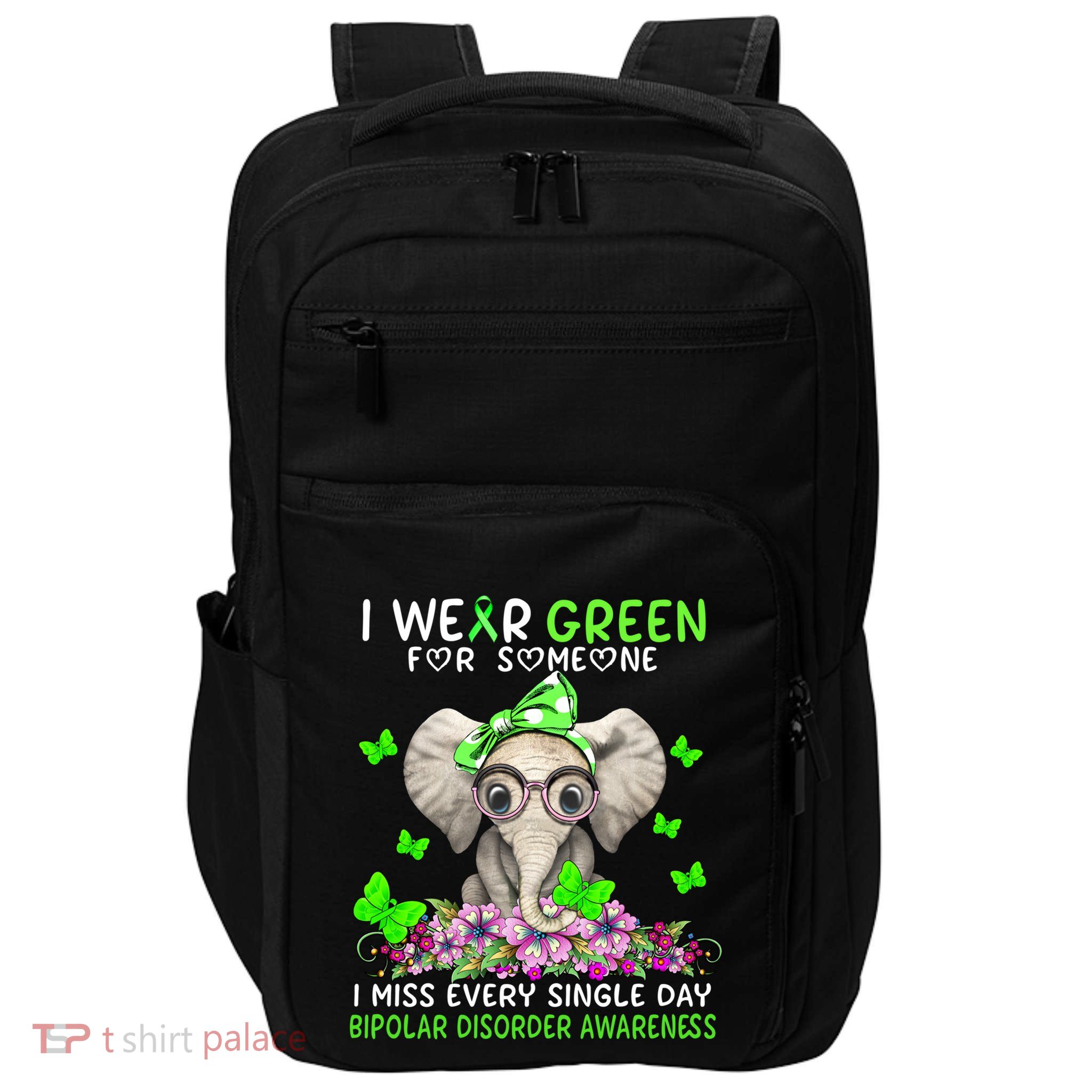 I Miss Every Single Day Bipolar Disorder Awareness Funny Gift Impact Tech Backpack