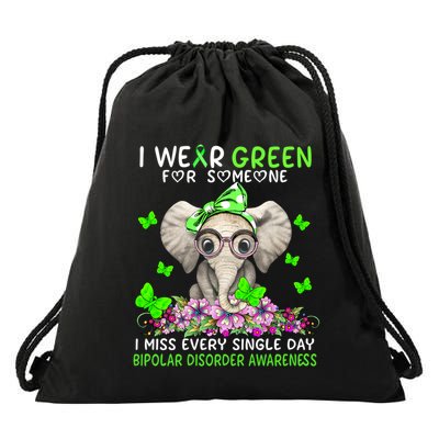 I Miss Every Single Day Bipolar Disorder Awareness Funny Gift Drawstring Bag