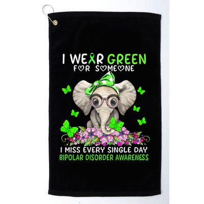 I Miss Every Single Day Bipolar Disorder Awareness Funny Gift Golf Towel