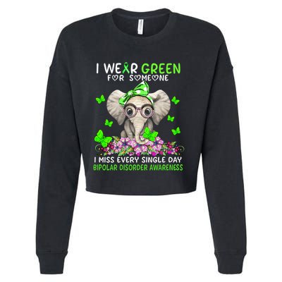 I Miss Every Single Day Bipolar Disorder Awareness Funny Gift Cropped Pullover Crew