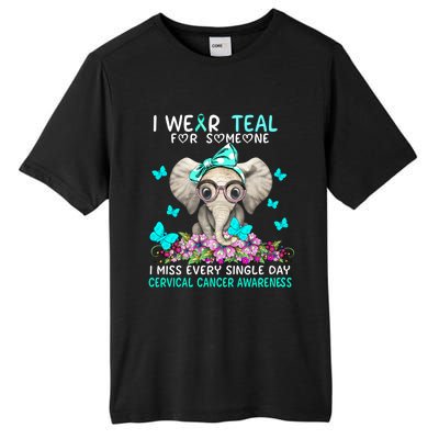 I Miss Every Single Day Cervical Cancer Awareness Gift Tall Fusion ChromaSoft Performance T-Shirt