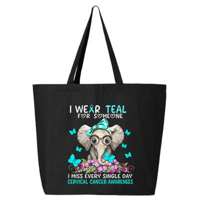 I Miss Every Single Day Cervical Cancer Awareness Gift 25L Jumbo Tote