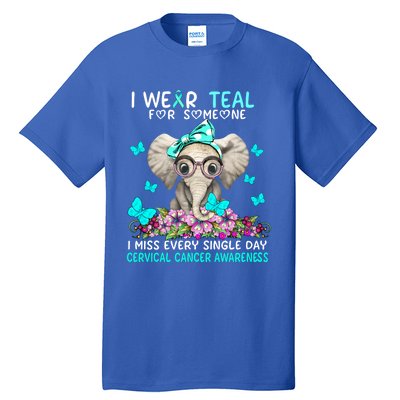 I Miss Every Single Day Cervical Cancer Awareness Gift Tall T-Shirt