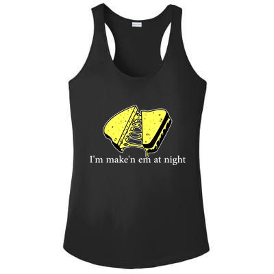 IM MakeN Em At Night Cheese Sandwich Ladies PosiCharge Competitor Racerback Tank